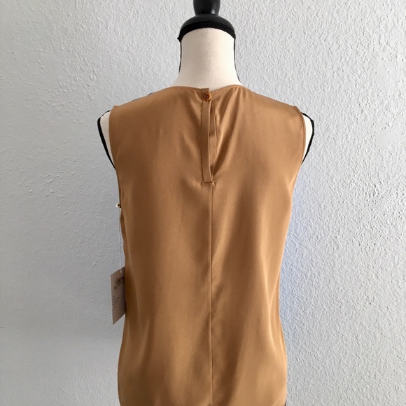 NWT DVF Fall 2017 colorblock silk sleeveless top - Picture 4 of 8
